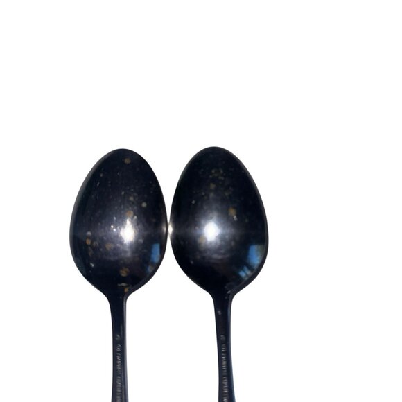 Vintage Stainless Charleston Classic Tablespoons Lot Of 2 Washington Forge Korea - Picture 5 of 6